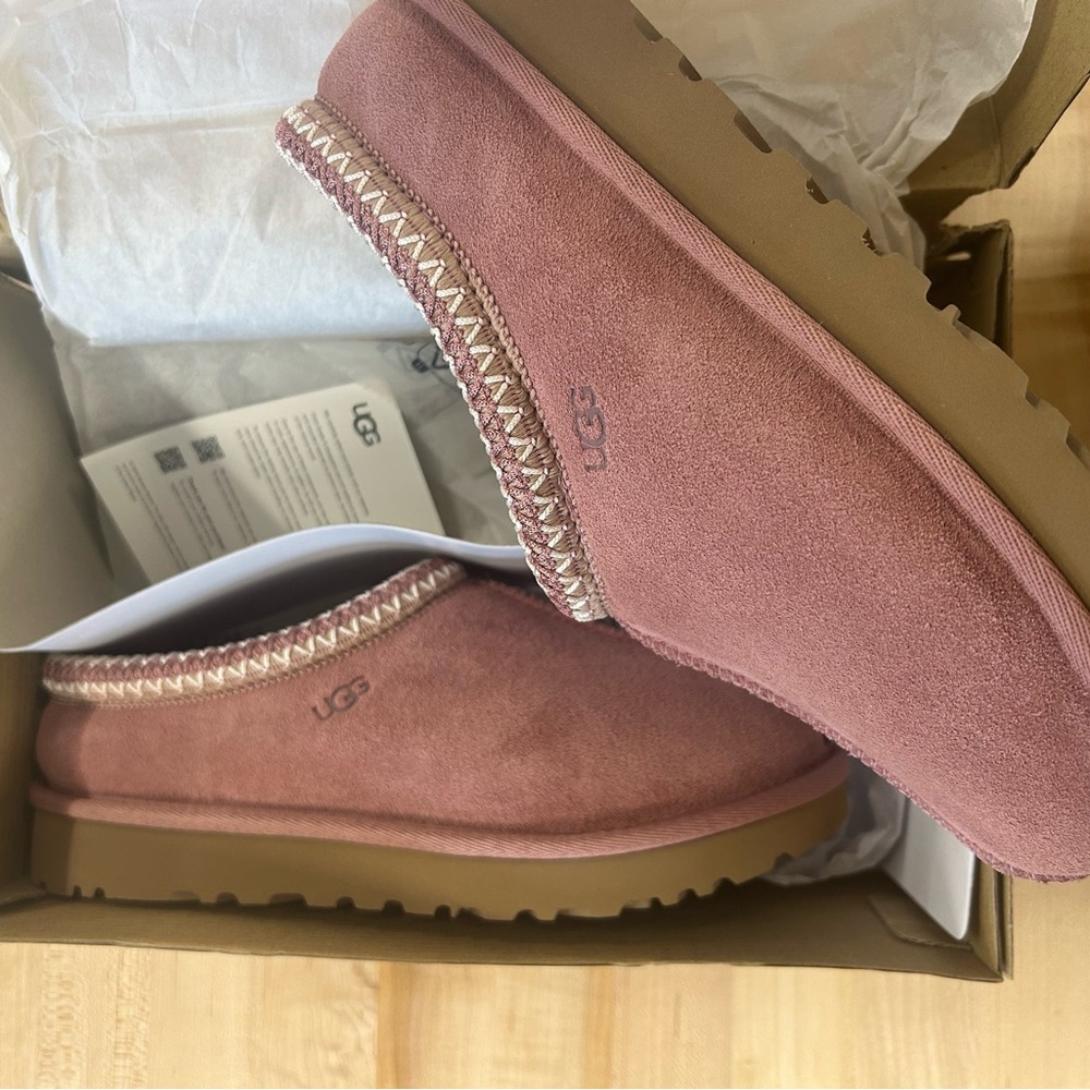 UGG Dusty Rose Suede Slip-Ons